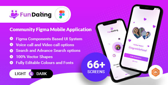 Fun Dating Community Figma Mobile Application