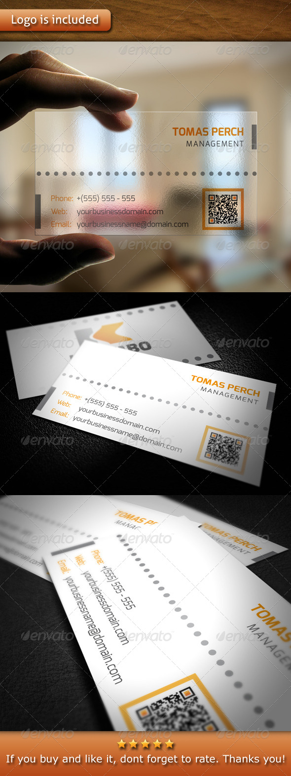 Corporate Logo Business Card - Corporate Business Cards