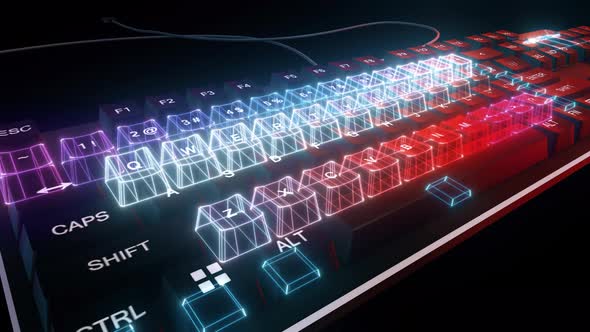 Mechanical Keyboard 4k, Motion Graphics | VideoHive