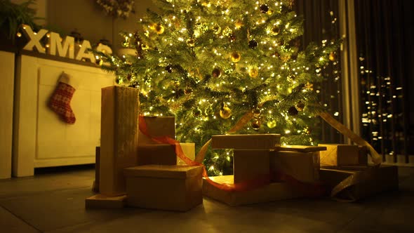 Christmas Presents Under Xmas Tree