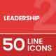 Leadership Filled Line Icons 