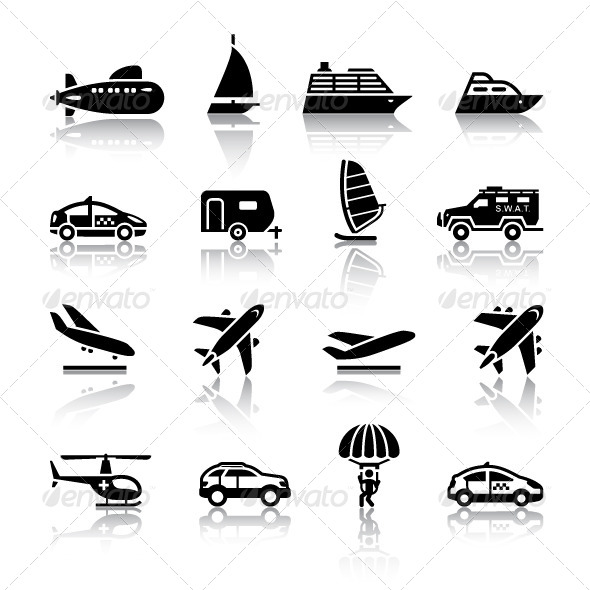 16 Transport Icons - Icons