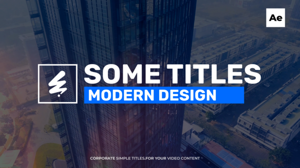 Corporate Titles / Ae Titles template preview
