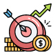 100 Accounting & Auditing Fiiled Outline Icon 