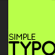 Simple Typo Simple Typo - VideoHive Item for Sale