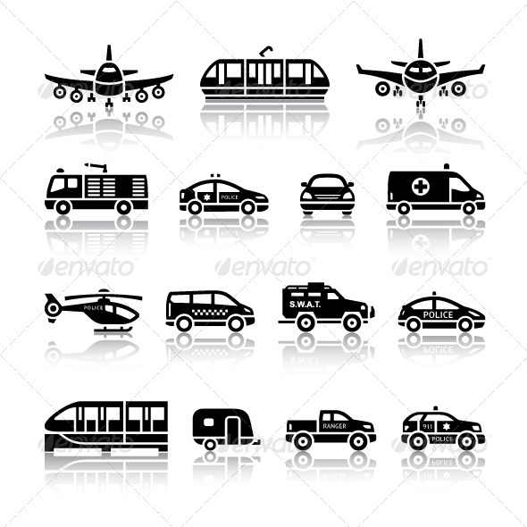 16 Transport Icons - Icons