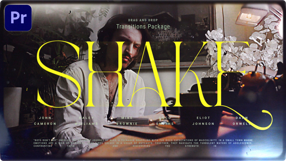 Shake Transitions Premiere Pro template preview