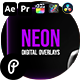 Neon Digital Overlays - Futuristic Glitch Light Motion Effects Pack Neon Digital Overlays - Futuristic Glitch Light Motion Effects Pack - VideoHive Item for Sale