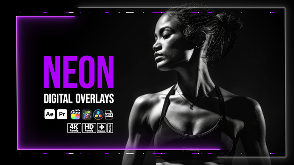 Neon Digital Overlays Elements template preview
