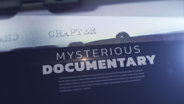 Mysterious Documentary Opener Video Displays template preview
