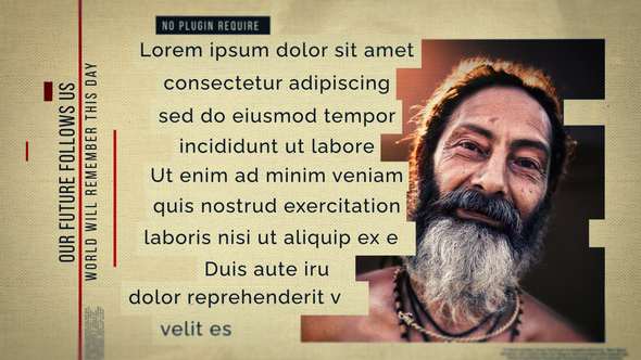 Words on Portrait Slideshow Premiere Pro template preview