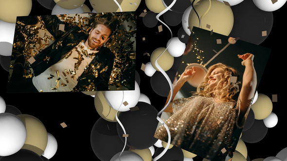 Party Slideshow Mockup Kit Video Displays template preview