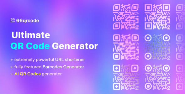 66qrcode - AI QR Codes & Barcodes Generator & URL Shortener (SAAS)