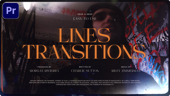 Lines Transitions Premiere Pro template preview