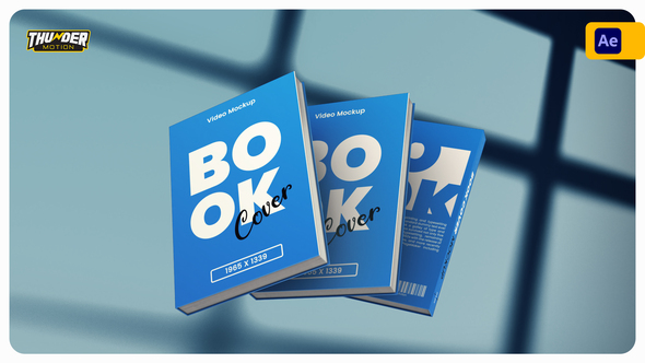 Clean Book Cover Mockup Product Promo template preview
