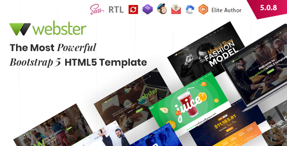 Webster - Responsive Multi-purpose HTML5 Template