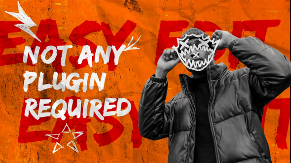 Urban Brush Intro Video Displays template preview