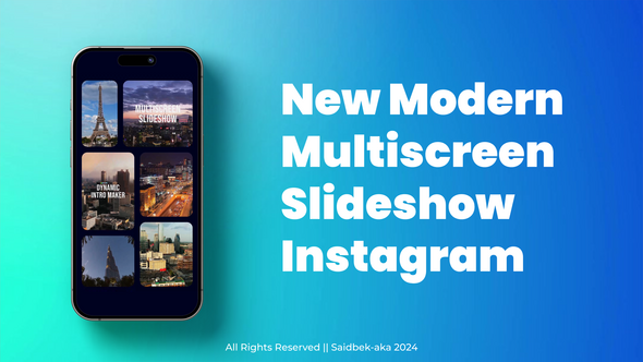 Multiscreen Instagram Slideshow Openers template preview