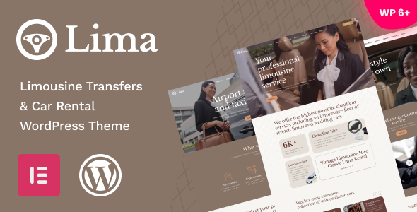 Lima - Limousine Transfers & Car Rental WordPress Theme