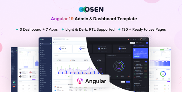 Osen - Angular 19 Admin & Dashboard Template