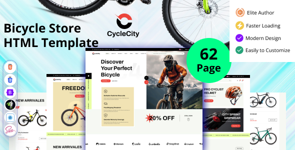 CycleCity - Bicycle Store HTML Template