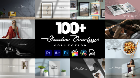 Realistic Shadow Overlays Pack Premiere Pro template preview