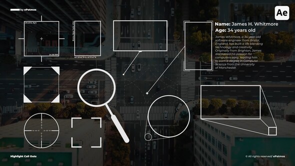 Highlight Call Outs | AE Titles template preview