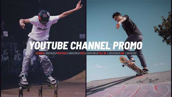 Youtube Channel Promo Openers template preview