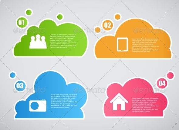 Infographic Template Business Vector Illustration - Web Technology