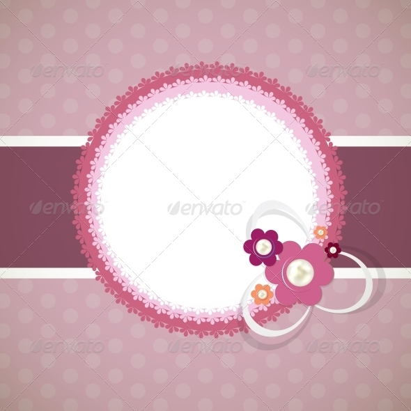 Frame in Retro Vintage Background - Backgrounds Decorative