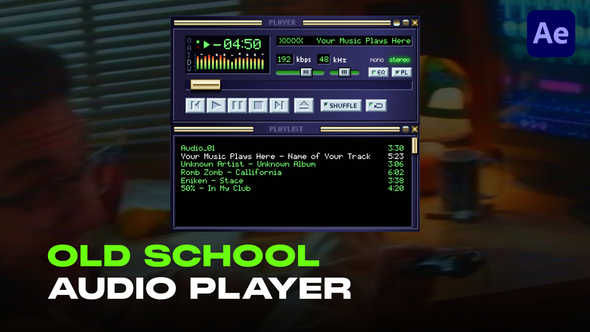 Audio Visualizer | Old School Player Elements template preview