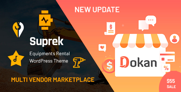 Suprek - Equipment Rental WordPress Theme