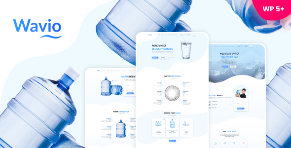 Wavio - Water Delivery & Aqua Filters WordPress Theme