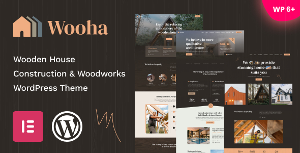 Wooha - Wooden House Construction & Woodworks WordPress Theme