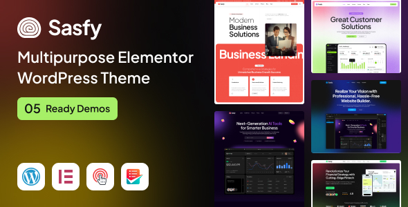 Sasfy – Multipurpose Elementor WordPress Theme