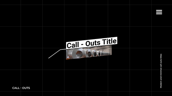 Call - Outs 3.0 | AE Titles template preview