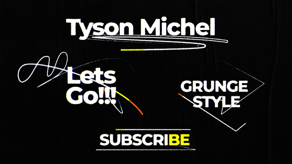 Text Animation - Lower Thirds Elements template preview