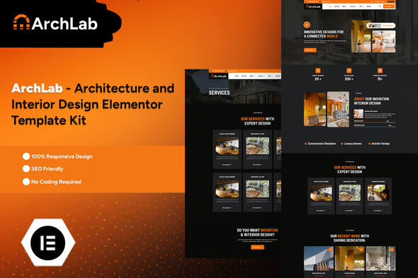 ArchLab - Architecture & Interior Design Elementor Pro Template Kit