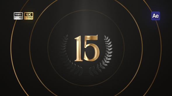 Anniversary Logo Reveal Logo Stings template preview