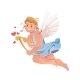 Cupid with Harp 