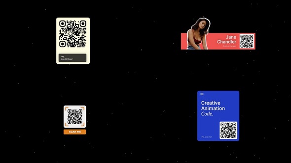 QR Code Titles template preview