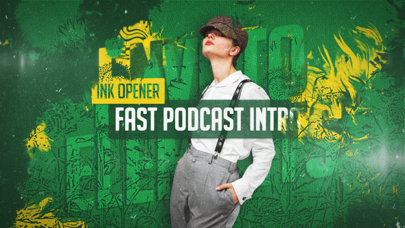 Fast Podcast Intro Openers template preview