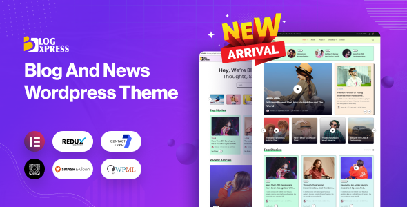 BlogXpress – Blog News WordPress Theme