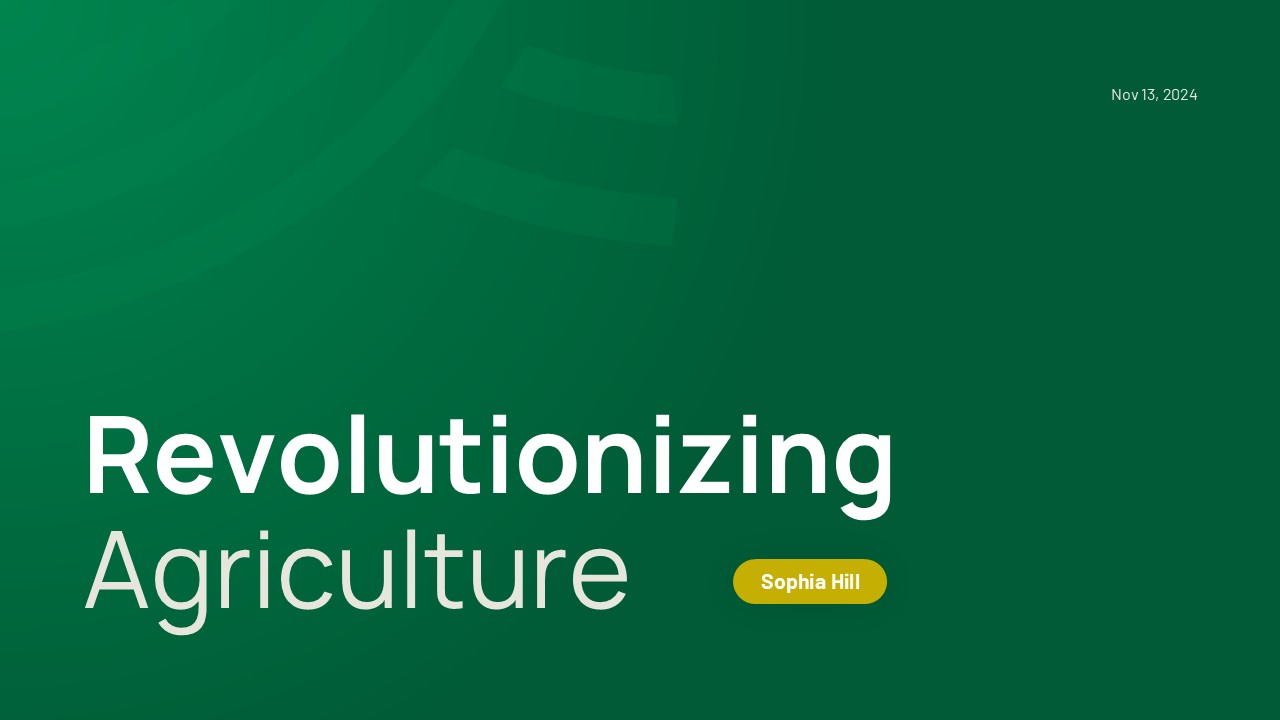 Agriculture Presentation Template, Presentation Templates | GraphicRiver