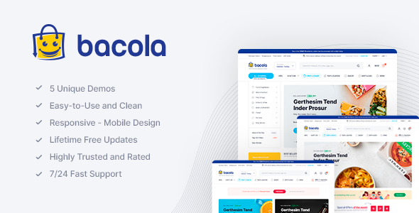 Bacola – Grocery Store Shopify Theme OS 2.0