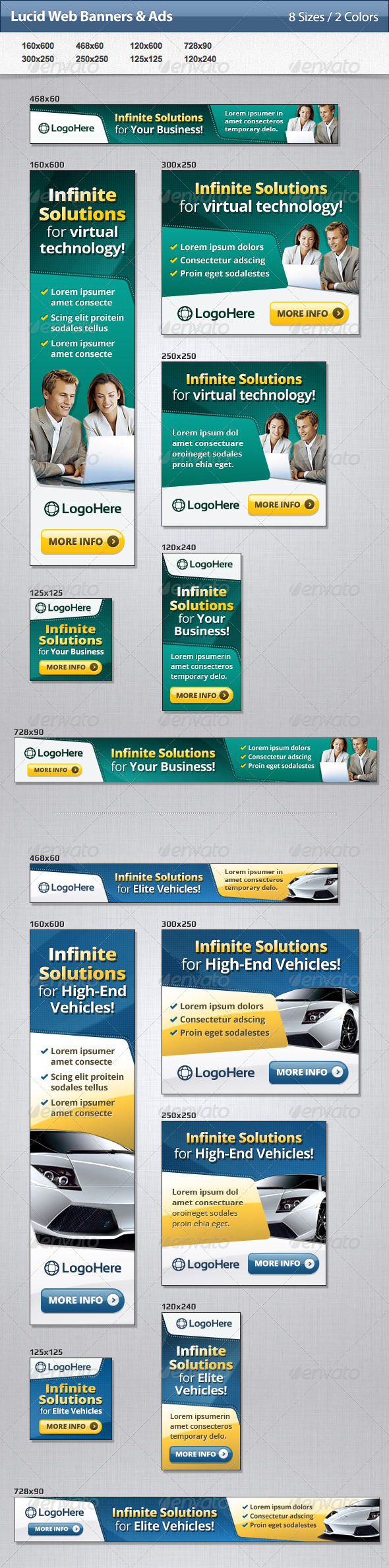 Lucid Web Banners & Ads - Banners & Ads Web Elements