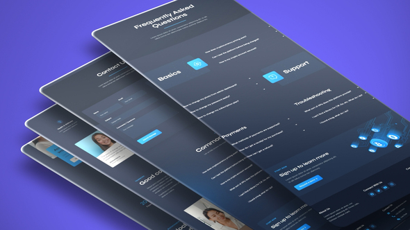 Clean Landing Page Mockup Corporate Presentation Product Promo template preview