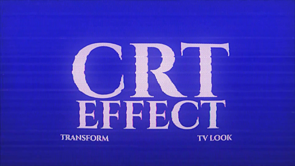 CRT Effect Elements template preview