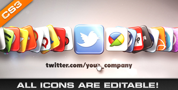 MediaSocial Networks Icons - VideoHive 498795