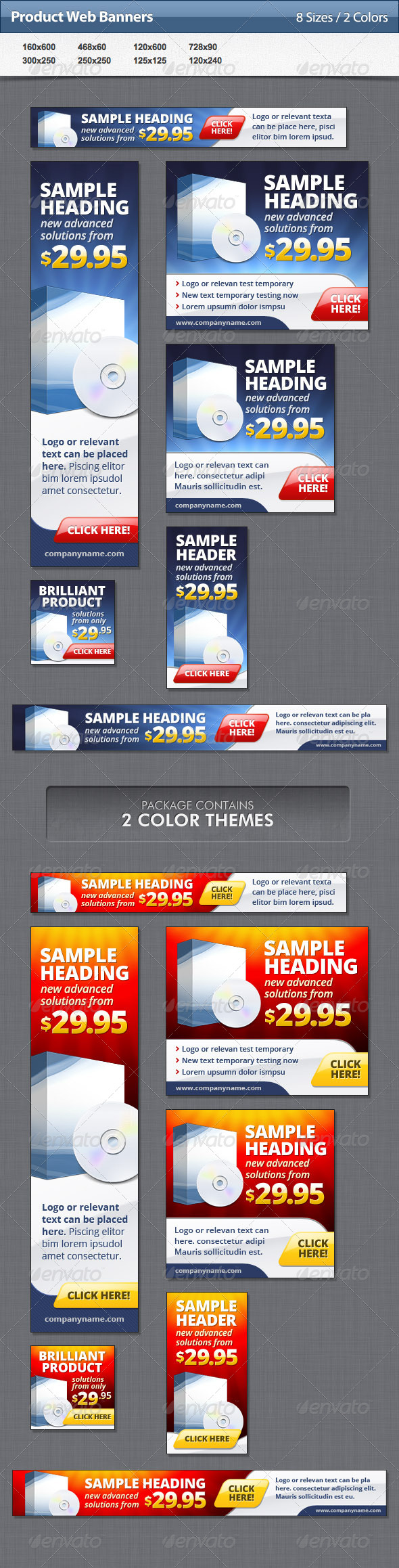 Product Web Banners - Banners & Ads Web Elements